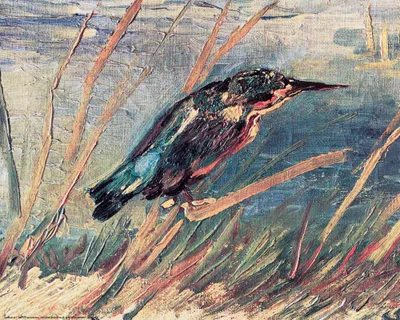Zdjęcie produktu dla Vincent Van Gogh Kunstdruck Bild - Der Eisvogel, 1886 (40 x 50 cm)