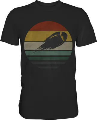 Produktbild von Retro American Football T-Shirt – Black / XXL