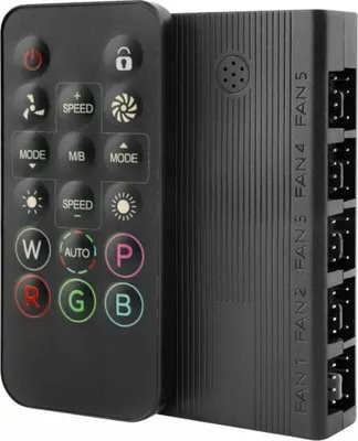 Immagine prodotto di Mars Gaming MFHUB, controller RGB indirizzabile, nero, 4 pin, 3 pin, 80 mm, 40 mm