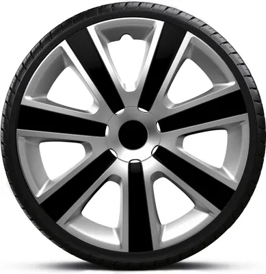 Produktbild von Radkappen Radzierblenden SATZ (4Stück) 15 Zoll VR SILVER BLACK Z461172