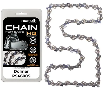 Immagine prodotto di Catena per motosega, 40 cm, 1,5 mm, passo 0,325", 66 maglie, compatibile con Dolmar PS4600S