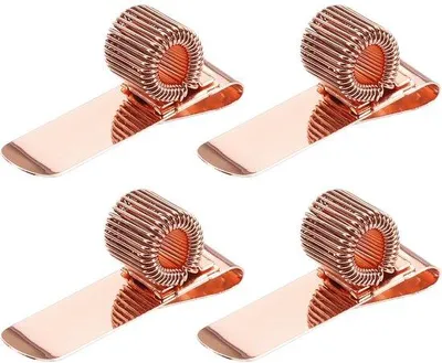 Obrázek produktu pro Kovová spona na tužky, nastavitelná, na zápisník, růžová