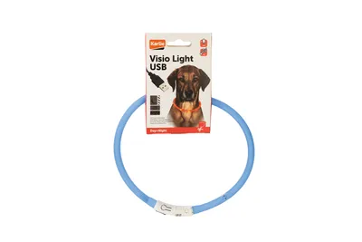Immagine prodotto di Collare luminoso Karlie / anello luminoso Visio Light 20-70 x 1 cm blu