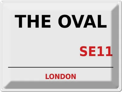 Produktbild von vianmo Blechschild 30x40 cm London The Oval SE11