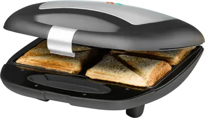 Produktbild von Sandwich Maker ST 1410, für 4 Sandwiches, antihaftbeschichtete Toastplatten, schnelles Aufheizen