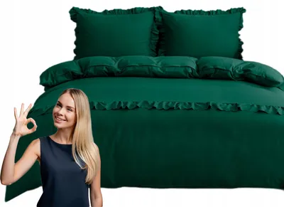 Produktbild von JadorDecor Bettwäsche Set 160x200 cm mit Rüsche Hochwertig
