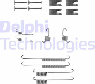 Produktbild von DELPHI Zubehörsatz Bremsbacken LY1140 Hinten für FORD MONDEO II Kombi (BNP)