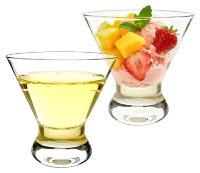 Produktbild von Set mit 2 Kristall-Martinigläsern für Cocktails