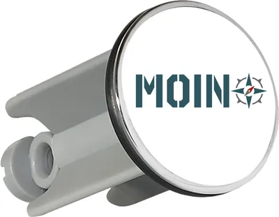 Produktbild von Huuraa Waschbeckenstöpsel Moin Kompass 4cm höhenverstellbar Abflussstopfen Geschenkidee
