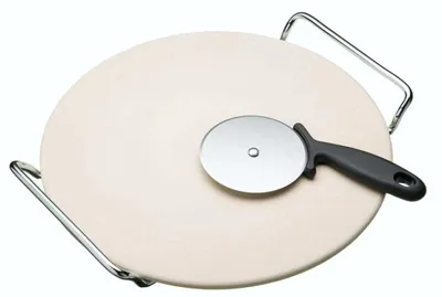 Produktbild von Pizzaset - Pizzastein, Messer und Servierbrett - Italian Collection | Kitchen Craft