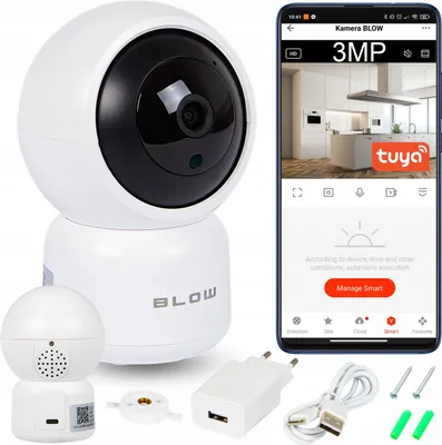 Obrázok produktu pre 3Mp Ultra Hd Wifi Otočná Ip Kamera So Zvukom, Opatrovateľkou A Detekciou Pohybu