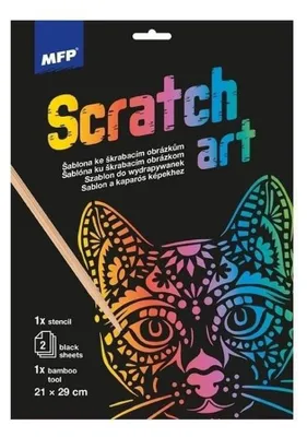 Imagen del producto de Wydrapywanka A4 szablon Kot 2 kartki 1032218