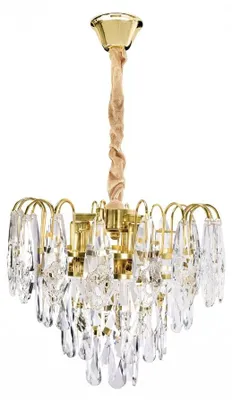 Image de Toolight Lampe Suspendue En Cristal Swe078-cp 30cm Gold