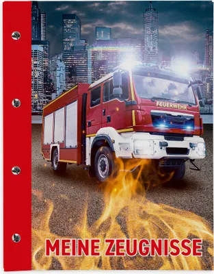 Produktbild von itenga Zeugnismappe A4 mit Schraubverschluss Motiv Feuerwehr