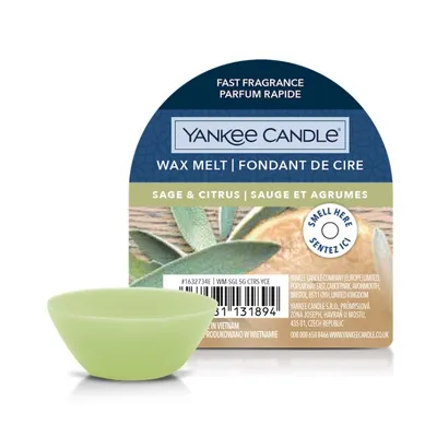 Zdjęcie produktu dla Yankee Candle SAGE & CITRUS - wosk zapachowy 22 g