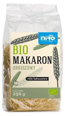 MAKARON (ORKISZOWY) NITKI LUKSUSOWE BIO 250 g - NIRO