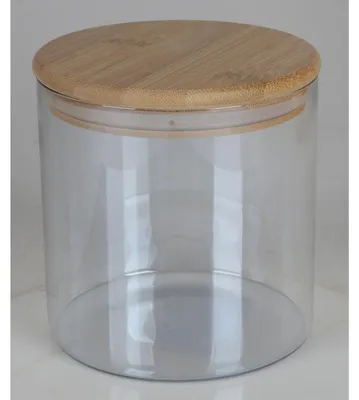 Image de 12x bocaux à provisions Couvercle en bambou Boîte Récipient Conservation Céréales Pâtes Riz
