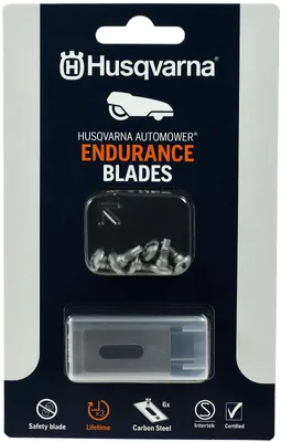 Produktbild von Langloch Ersatz-Messer-Klingen langlebig 6er Blister Endurance Messer kompatibel mit Husqvarna Autom