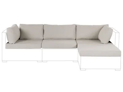 Obrázok produktu pre Poťah na vankúše béžová záhradná sada záhradný nábytok