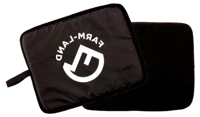 Produktbild von Sitzkissen Faserpelz schwarz 36 x 29 cm