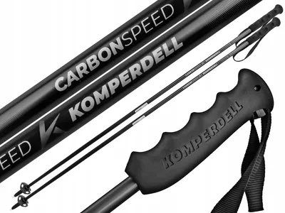 Image de Bâtons de course Komperdell Fxp Carbon The Erlkonig - noir/blanc, 120 cm