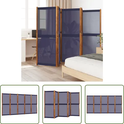 Productafbeelding van Living Store, roomdivider, 5-delig, donkerblauw, 350x180 cm