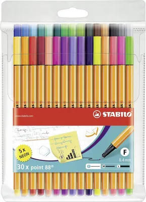 Obrázok produktu pre STABILO fineliner – perá s jemnou špičkou, séria Neon, balenie s 30 farbami