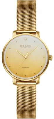 Obrázek produktu pro Dámské hodinky Obaku, zlaté – Obaku-V320LXGZMG-DG