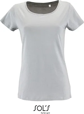 Produktbild von SOLs 02077 | Damen Short Sleeved T-Shirt Milo - Farbe: Pure Grey - Größe: M