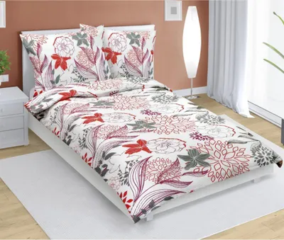 Obrázek produktu pro Povlečení krepové - Červená - 140x200, 70x90