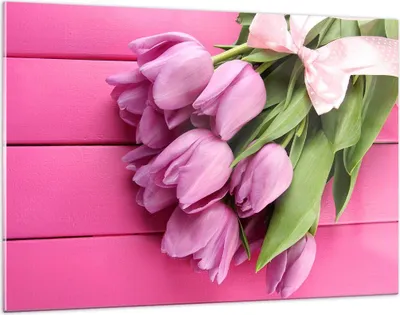 Produktbild von Bilder auf glas - Tulpen Blumenstrauß Garten - 120x80cm - Glasbilder - Wandbilder - Kunstdruck - zum Aufhängen bereit - Wanddekoration aus Glas - Glas Bilder - Wandbild auf Glas - GAA120x80-2722