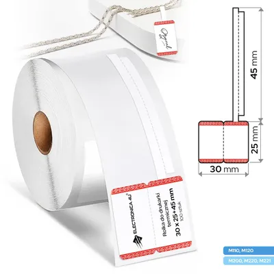Immagine prodotto di Etichette adesive di ricambio per stampanti Phomemo M110, M200, M220, M221, formato 30x25+45