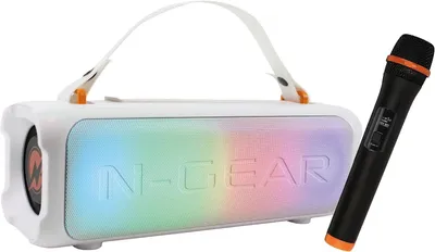 Produktbild von N-Gear LGP BLAZOOKA 703 White tragbarer Bluetooth-Partylautsprecher, 100 W Ausga