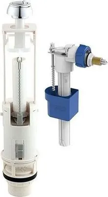 Produktbild von WC-Mechanismus-Set mit seitlich montiertem Schwimmerventil - ROUSSEAU - 3/6 l - NF-