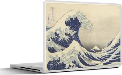 Produktbild von MuchoWow® Laptop Aufkleber Sticker Cover Die große Welle in Kanagawa - Gemälde von Katsushika Hokusai 30x21 cm - Sticker für Laptop - Selbstklebend