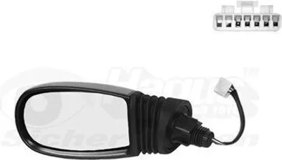 Produktbild von VAN WEZEL 1620807 Außenspiegel Seitenspiegel Links für FIAT PUNTO (188) Konvex Beheizt Grundiert