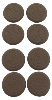 8er-Pack selbstklebende Silikon-Möbelpads, braun, 4 cm