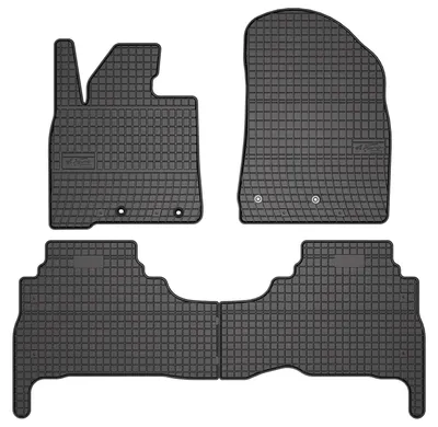 Productafbeelding van Rubberen automatten voor Toyota Land Cruiser J200 facelift vanaf 2015 – 4-delig, zwart, op maat – Wielganizator SolidPRO