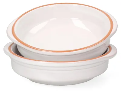 Obrázek produktu pro sada 2 hliněných misek Cazuela WHITE Ille Ø 16 cm velikost M Středověký Viking