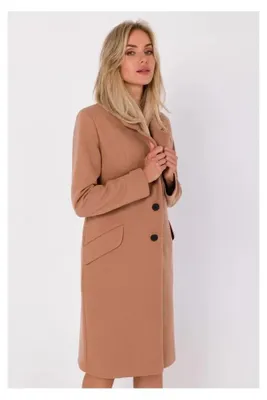 Imagen del producto de Abrigo para mujer MOE M758, color camel, talla M