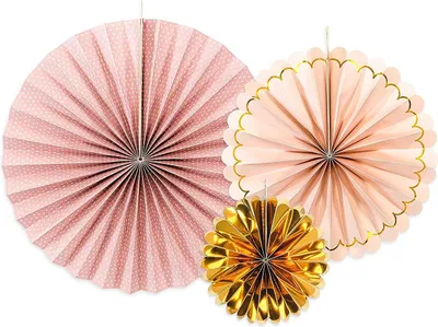 Produktbild von 3 Party Princess Papierrosetten