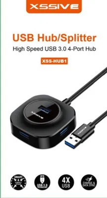 Immagine prodotto di Hub/splitter a 4 porte USB 3.0 ad alta velocità con funzione di ricarica