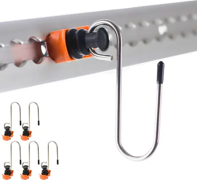 Produktbild von Single Fitting mit Haken für Airlineschiene Endbeschlag Endfittinge Zurrschiene 6 Stück
