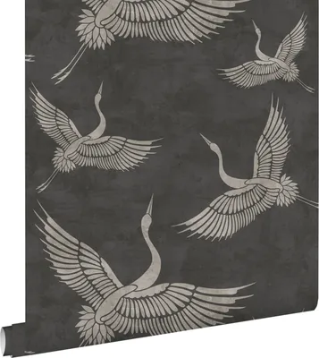 Zdjęcie produktu dla ESTAhome Tapeta żurawi ciemnoszarym 53 cm x 10.05 m