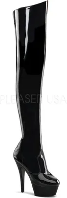Produktbild von PLEASER KISS-3010 High Heel Plateau Overknee-Stiefel