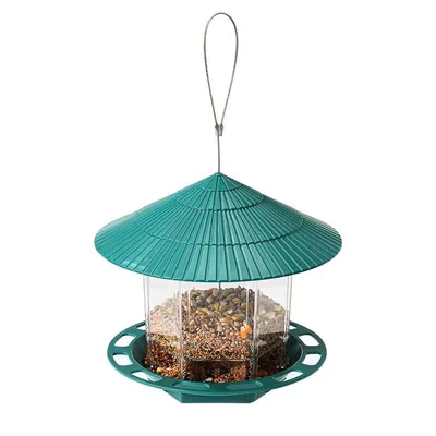 Produktbild von Vogelfütterer Wildvögel Futterstationen, Wildvogelfutterer zum Aufhängen, Bird Feeder Vogelfutterer für Wildvögel, grün