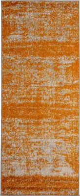 Produktbild von Mazovia Teppich Orange Abstrakt - Teppich für Wohnzimmer, Schlafzimmer gut für Fußbodenheizung - 80x250 cm