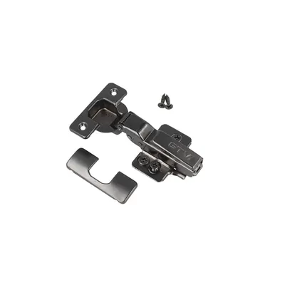 Produktbild von Geräuschloses Topfscharnier Ø 35mm Soft Close Topfband Silent Clip-On Möbelscharnier Onyxschwarz Mittelanschlag