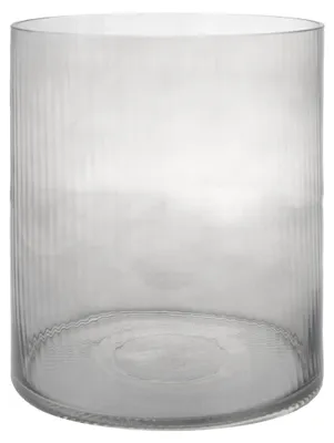Produktbild von Storefactory Windlicht/Vase RAMSJÖ XL Glas grau | Ø 25x30 cm