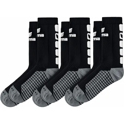 Produktbild von Erima Classic 5-C Socken 3Er Pack - Schwarz / Weiß